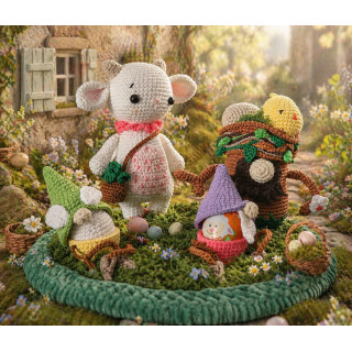 Rosalie – Plateau décoratif fait main de Pâques