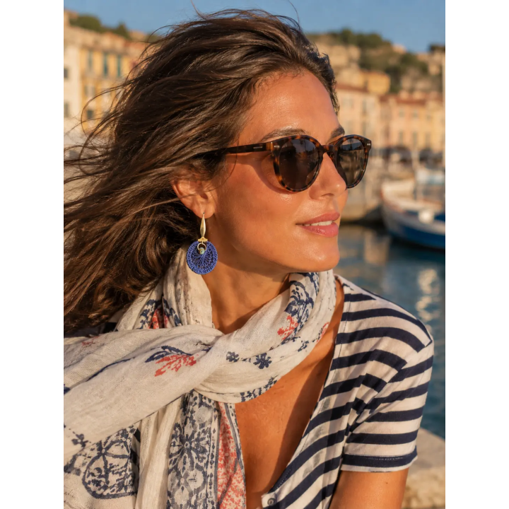 Boucles d'oreilles Médusa méditerranéennes | Doudou&Co