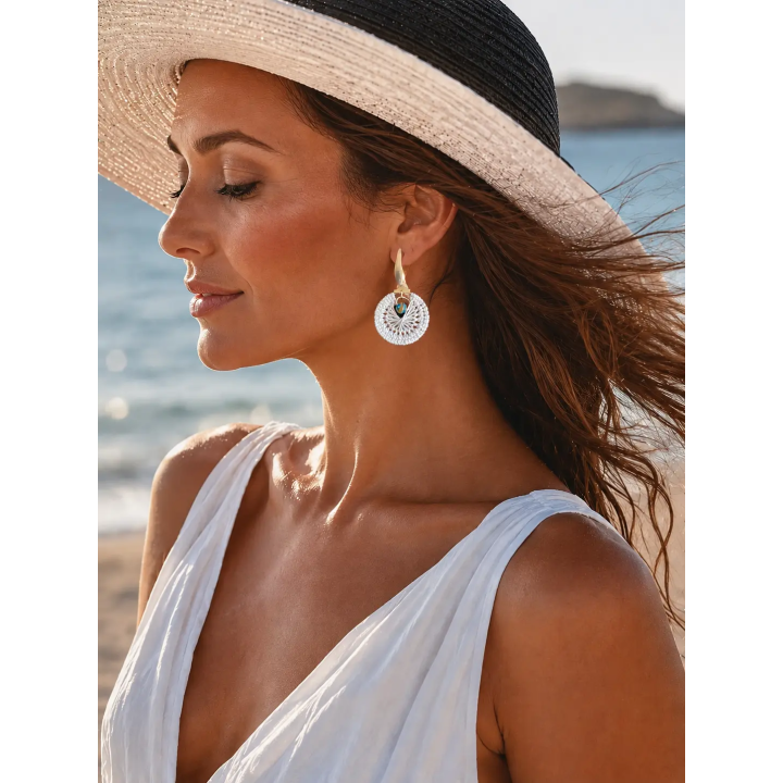 Boucles d'oreilles Médusa méditerranéennes | Doudou&Co