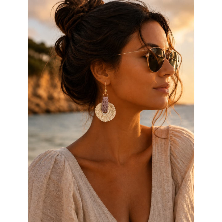 Boucles d'oreilles Maréa méditerranéennes | Doudou&Co