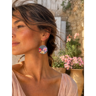 Boucles d'oreilles Florélia fleuries au crochet | Doudou&Co
