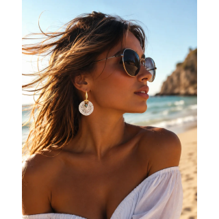 Boucles d'oreilles Médusa méditerranéennes | Doudou&Co