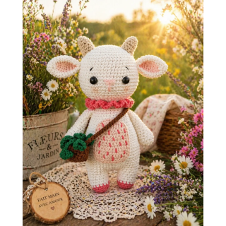 Doudou Agneau Lou au crochet fait main | Doudou & Co