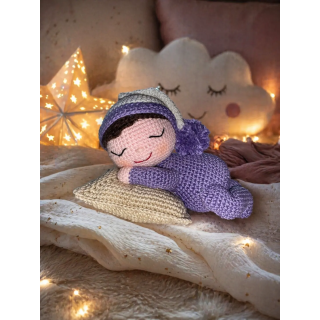 Léna – Doudou au crochet fait main | Cadeau naissance