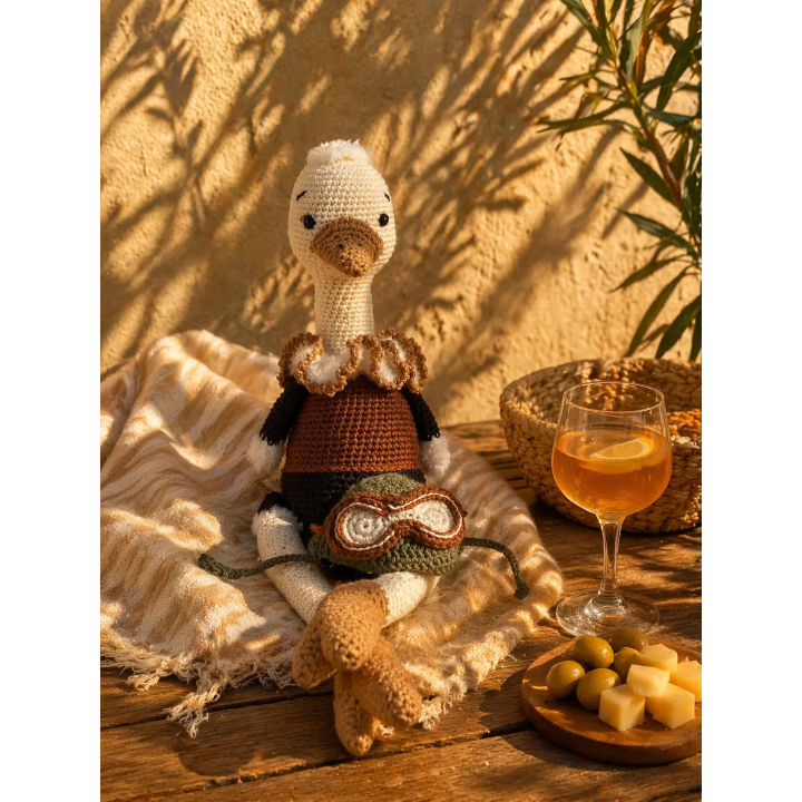 Gustave – Doudou Voyageur fait main au crochet