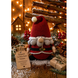 Gaspard – Le Père Noël Gnome fait main au crochet