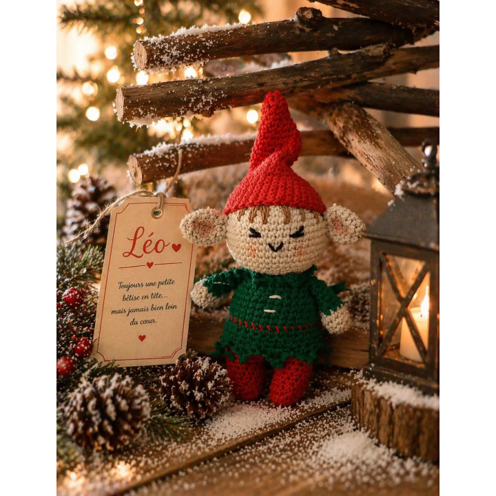 Léo – Le Lutin Malicieux fait main au crochet