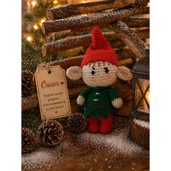 Oscar – Le Lutin Ronchon fait main au crochet