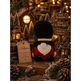 Arthur – Le Gardien des Gnomes de Noël fait main au crochet