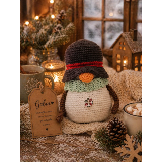 Gabin – Bonhomme d'hiver fait main au crochet