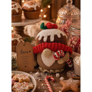 Lucas – Gnome des douceurs de Noël fait main au crochet