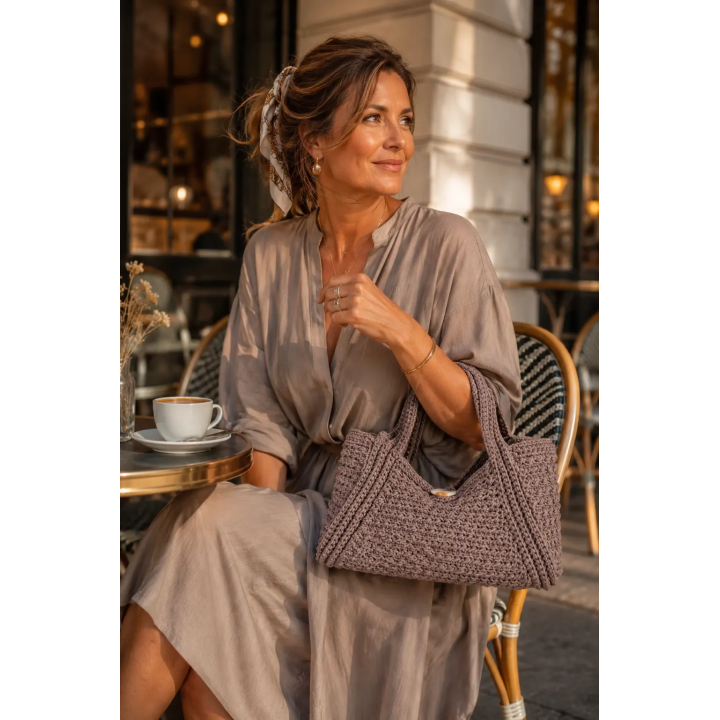 GAÏA | Sac Crochet Urbain Chic Fait Main